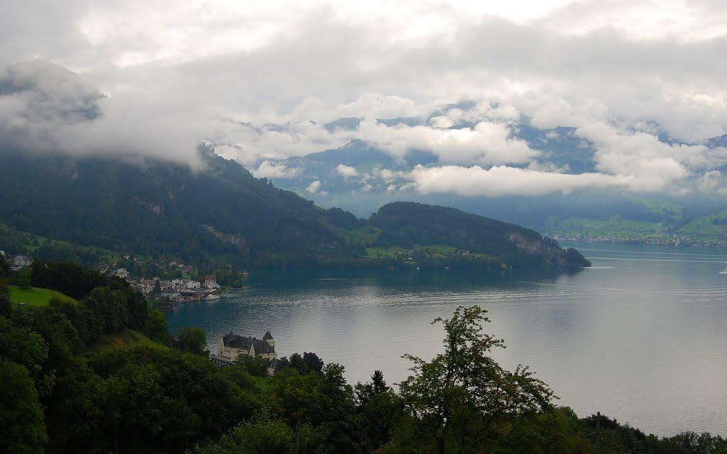 Schweiz: Vierwaldstättersee, Vitznau, Park Hotel by Hans J.S.C. Jongstra