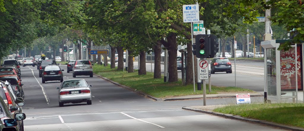 St Kilda Road, Melbourne by Bernard Morey