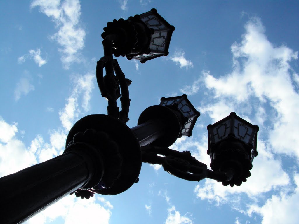 Lantern on the stone bridge by Anatoliy Pronin