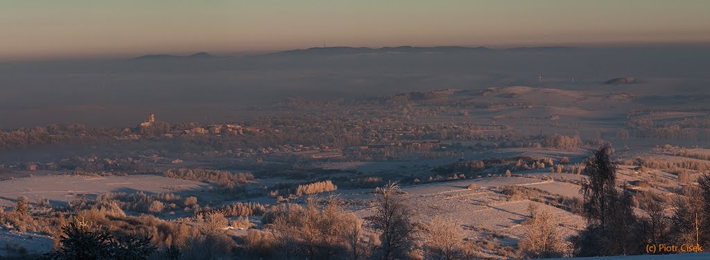 Rymanów at sunrise by Piotr Cisek