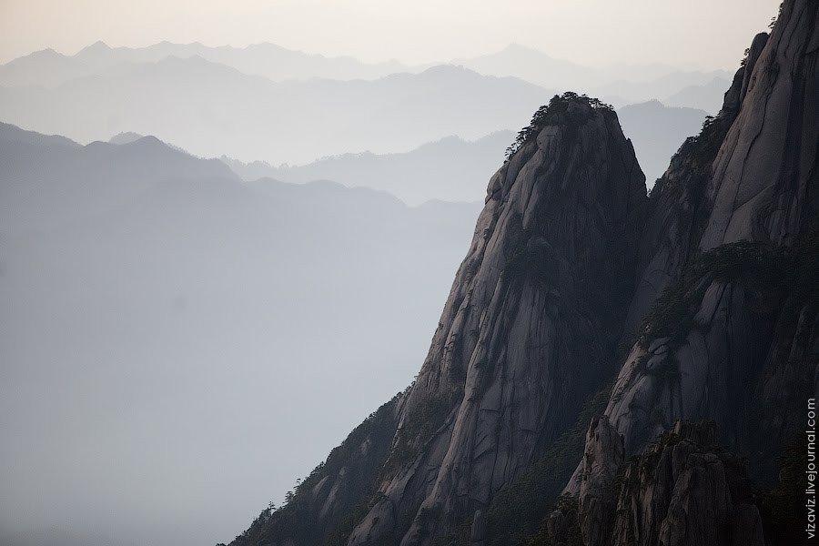 Early morning in Huangshan mountains by Konstantin Hoshana