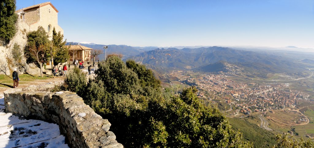 Panoràmica de Berga des de Queralt 1 by Josep Batriu