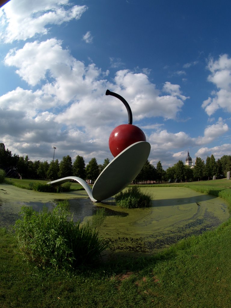 Cherry + Spoonbridge (fisheye) by oopsilon