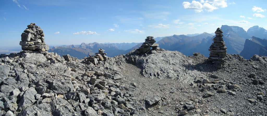 Summit of the Middle Sister, October 2, 2008 by Manfred Delong