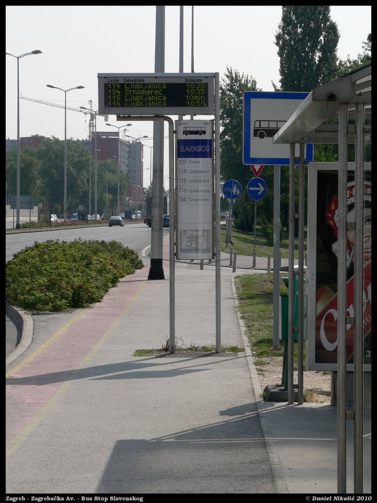 Zagreb - Zagrebačka Av. - Bus Stop Slavenskog by danielnikolic