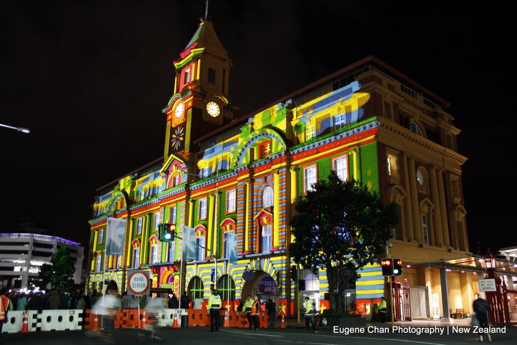 Telecom NZ Night Lights Show by Eugene Chan