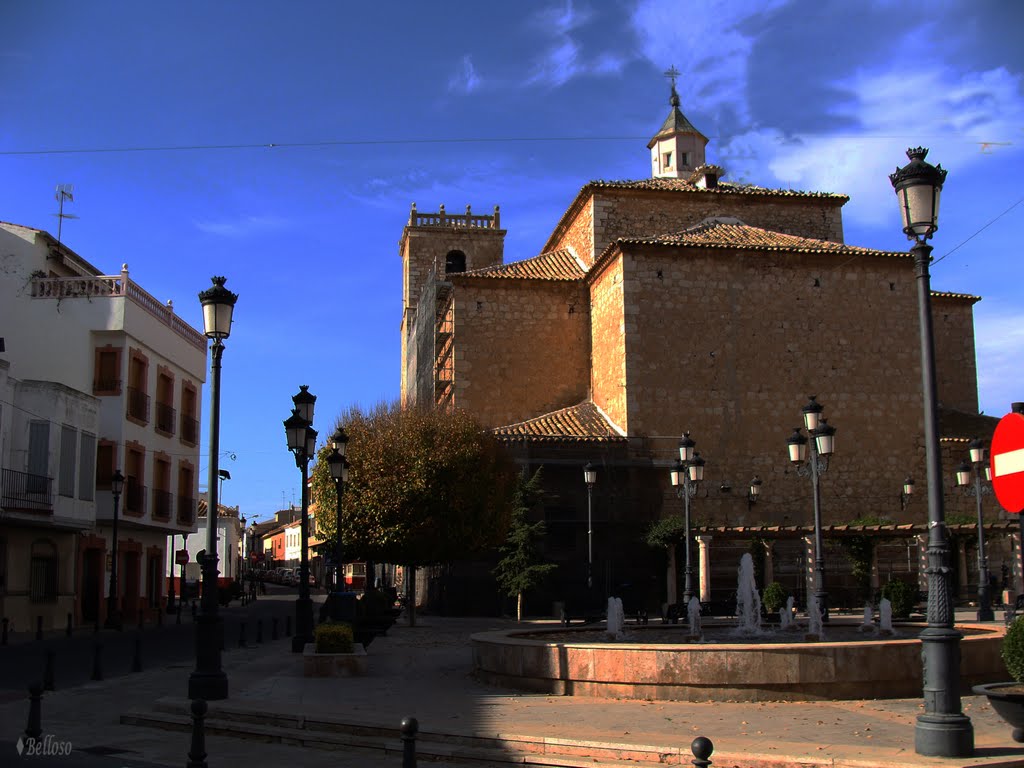 Vistas de la Iglesia de Pedro Muñoz España........by Elena Belloso. by Elena Belloso