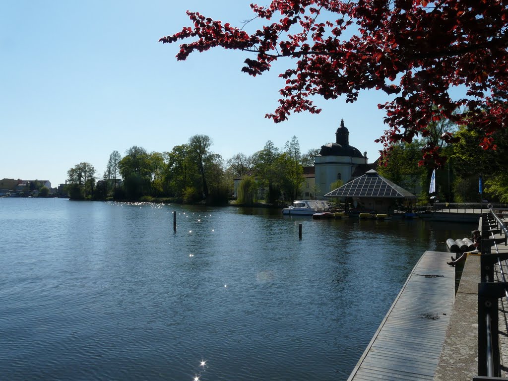 Germany_Berlin-Koepenick_view to the Dahme river and the baroque church of the Palace of Koepenick_P1070038.JPG by George Charleston