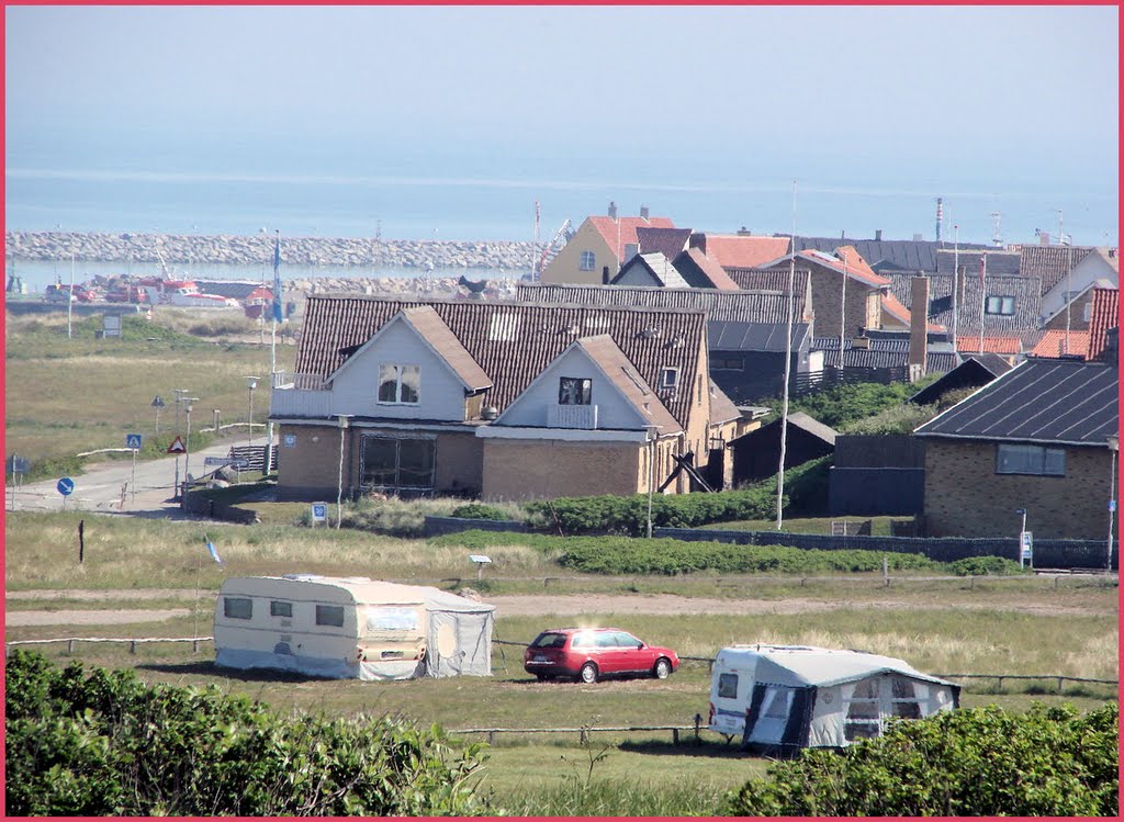 Blick Richtung Nord-Ost zum Campingplatz "Hirtshals Camping", Mai 2009 by Dan-Fan