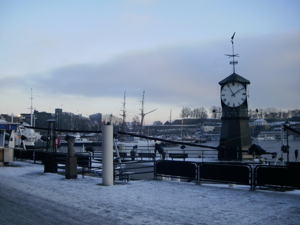 Aker Brygge im Winter 2010 by Green Island