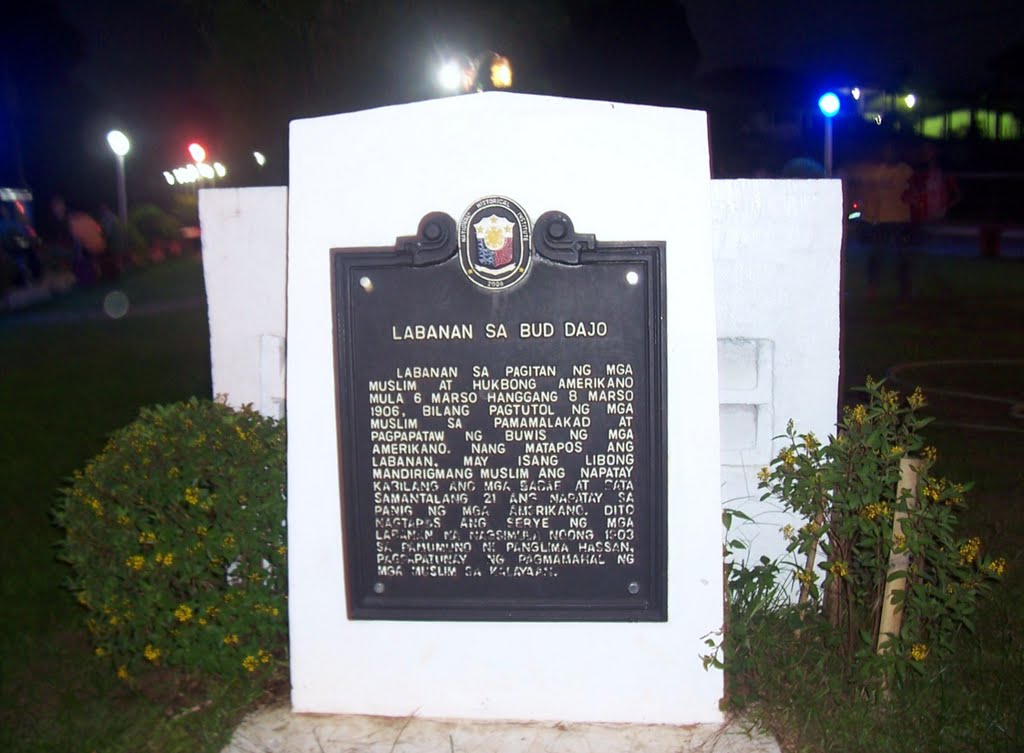 Battle of Bud Dajo 1906 Memorial, Jolo Capitol by NRD