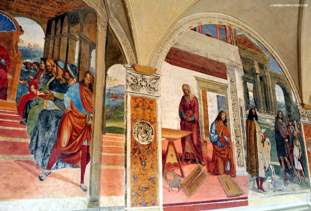 Fresco at St Benedict of Monte Oliveto Maggiore by longbachnguyen