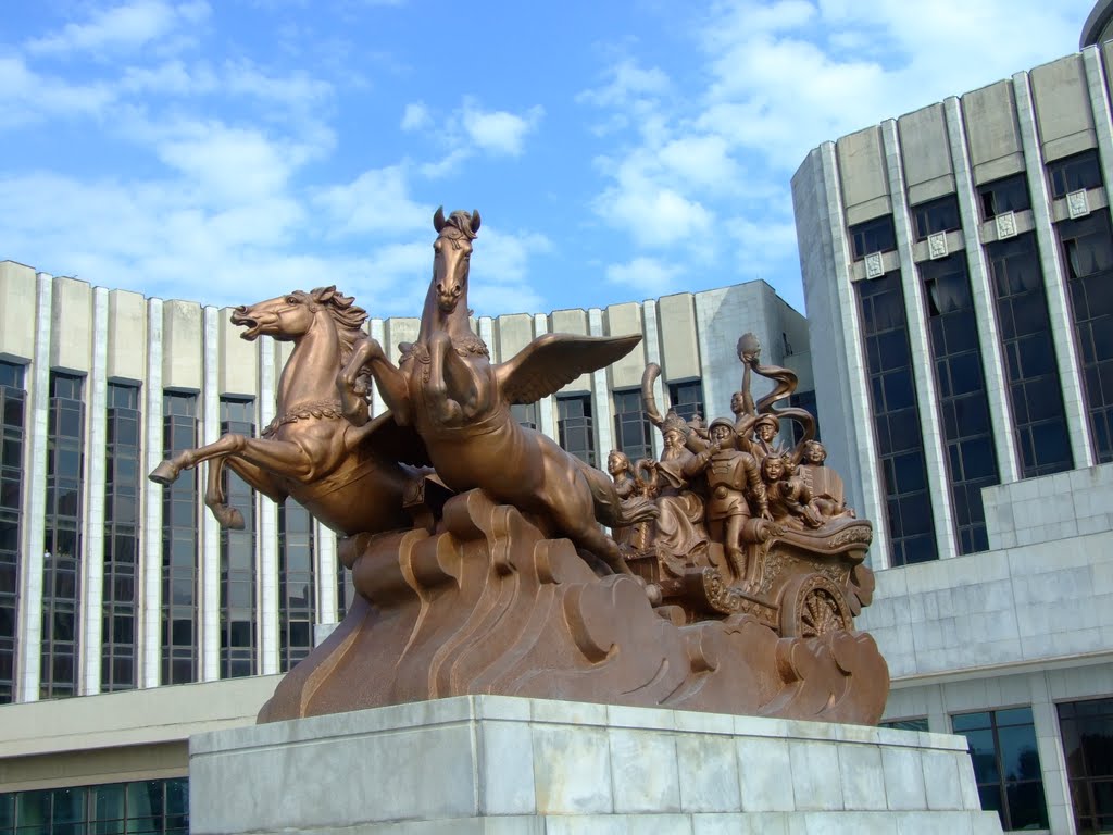 Entrance to Children's Palace, Pyongyang by Chouden Boy