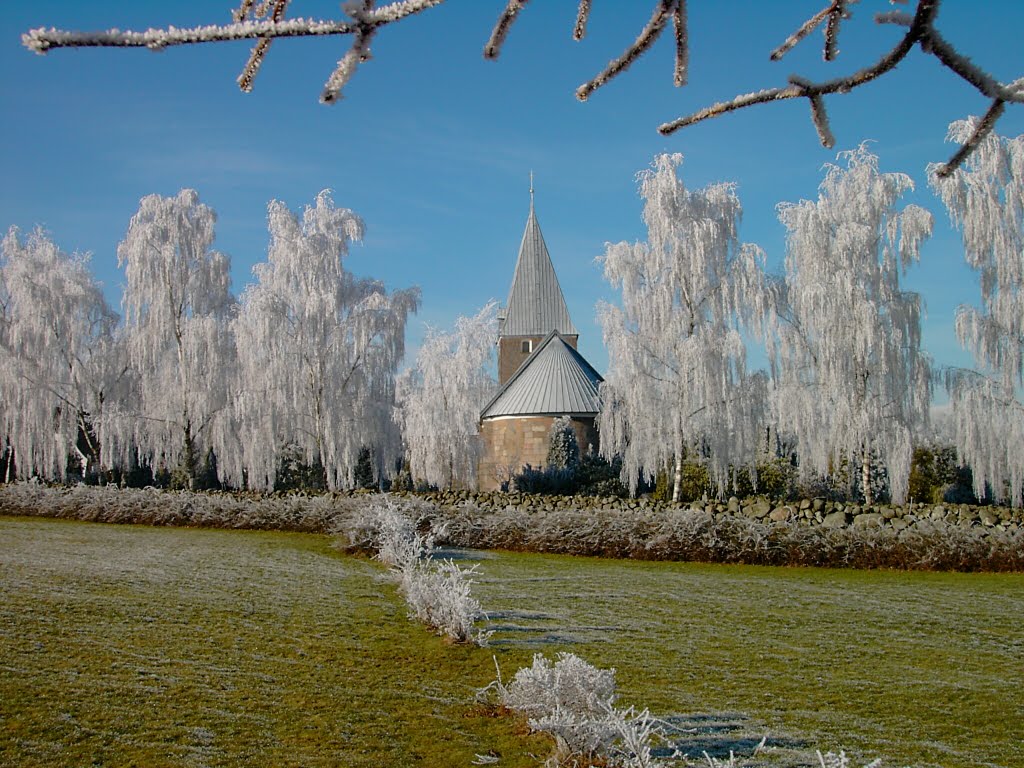 Nustrup Kirke -village church in Nustrup by aviator1