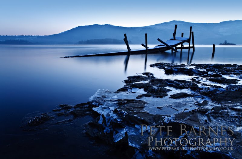 Frozen Jetty at Derwent Water by Pete Barnes (Photogr…