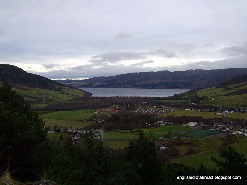 Drumnadrochit and Loch Ness from the woods of Craigmonie and Balmacaan by idiotabroad