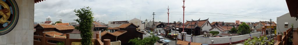 Panoamic view fromXiang Lin Si Temple, Jalan Tukang Emas - Melaka by Paul HART