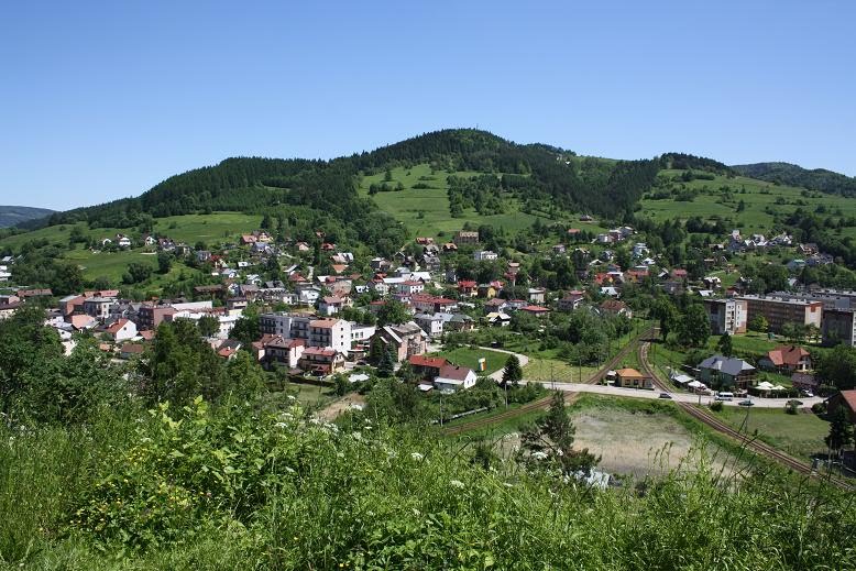 Muszyna zamek widok na Malnik po powodzi by gregory31