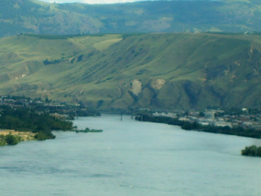 Columbia River From The Ohme Gardens, Wenatchee, Washington by Cowboy Mark Nitchman