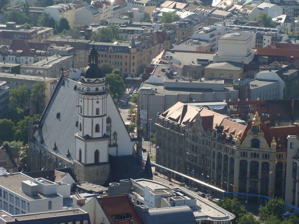 Leipzig Thomaskirche vom City-Hochhaus aus by Contessa