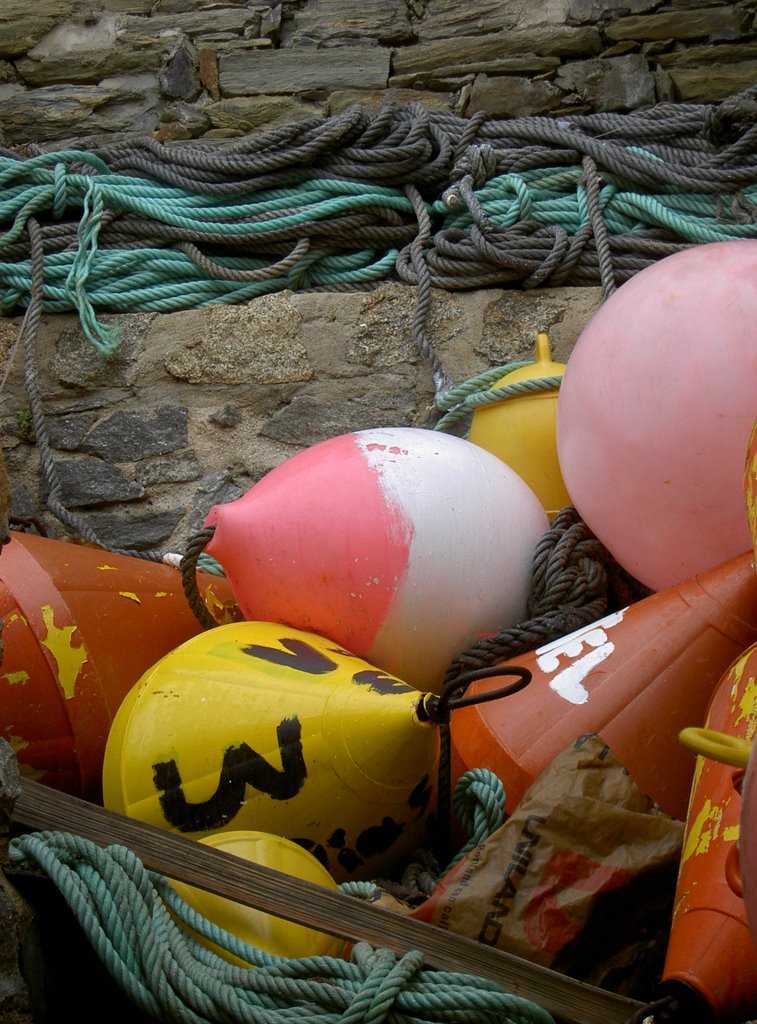 COLORED BUOYS by Denis Derrien