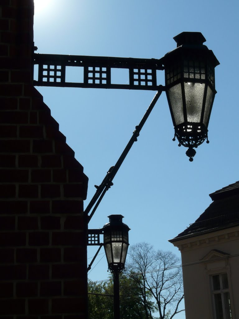 Germany_Berlin-Koepenick_historic street lamps on the town hall_P1070071.JPG by George Charleston