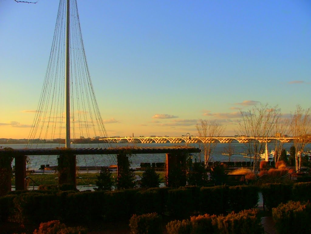 WW Bridge from National Harbor by Timothy Poe