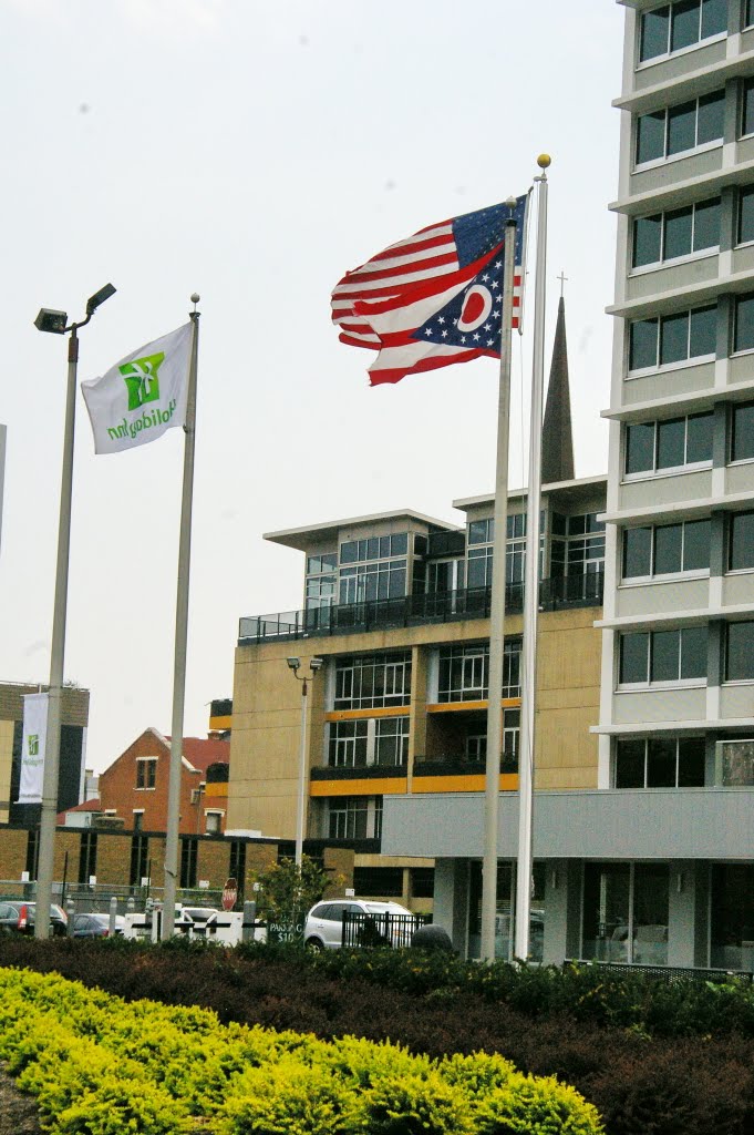 2010 Downtown Columbus Ohio - flag by Qwilleran