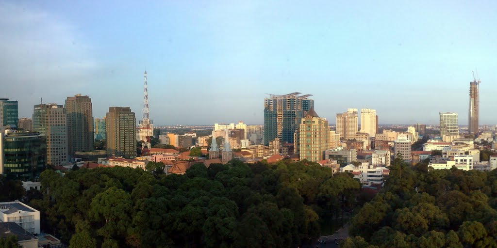 CBD of Saigon panorama view by Vũ Hà Duy