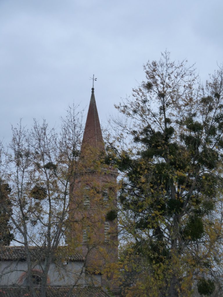 Eglise et boules de gui by dhslt