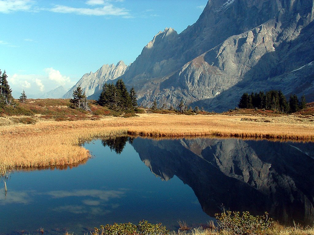 Engelhörner from a little lake near Gr. Scheidegg by Andreas Fischer (Lintorf)