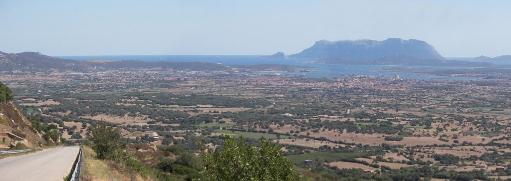 Olbia from Mountain by Newans