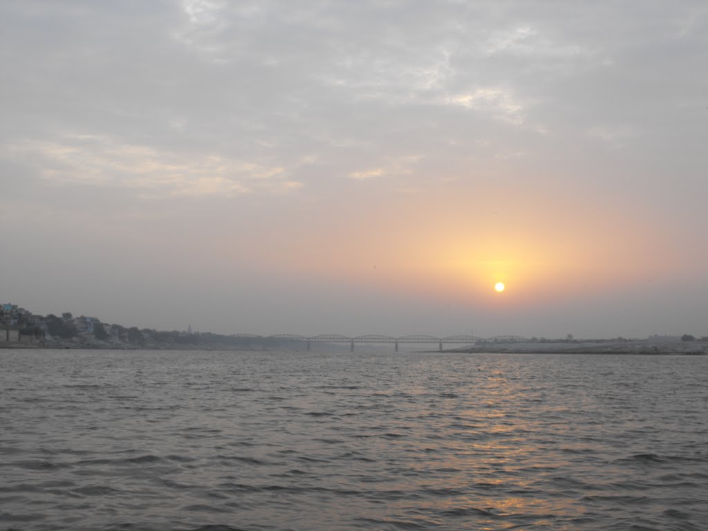 Sunrise in the Ganges - Varanasi by yanivp31