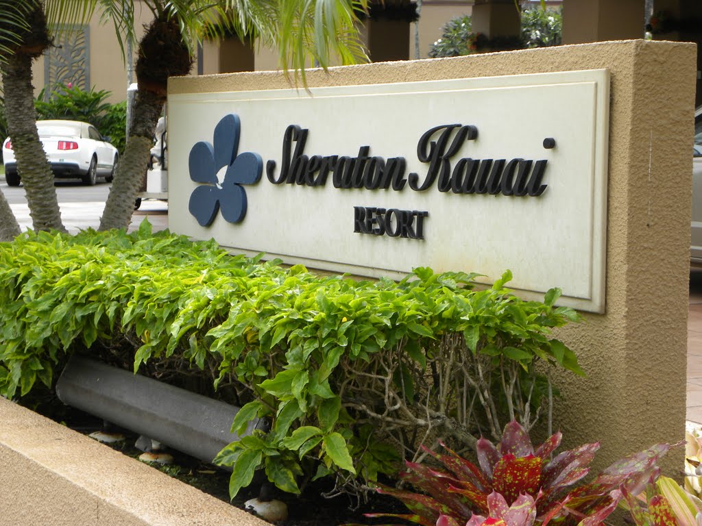 Sheraton Kauai Sign by tvforeverus