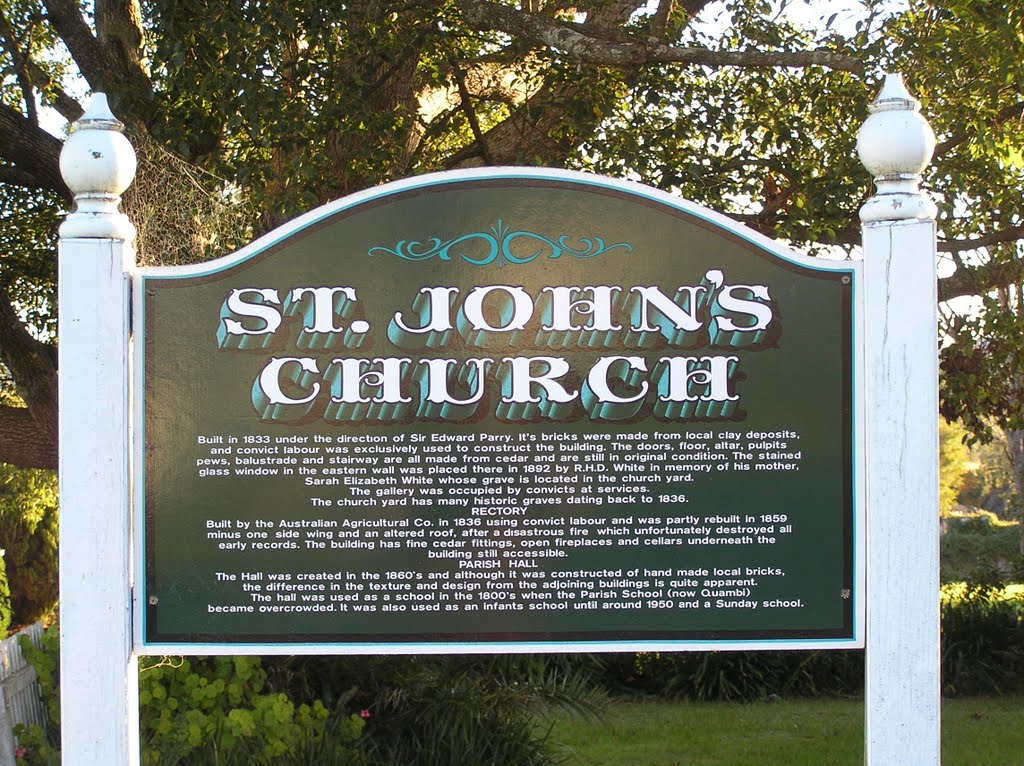 St Johns Church (sign), Stroud, 1833. by Peter Johnson