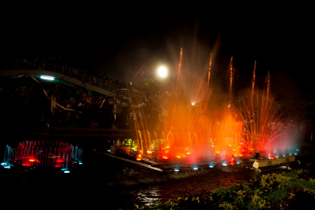 People's Park Light and Music Water Fountain by Jim De Francia