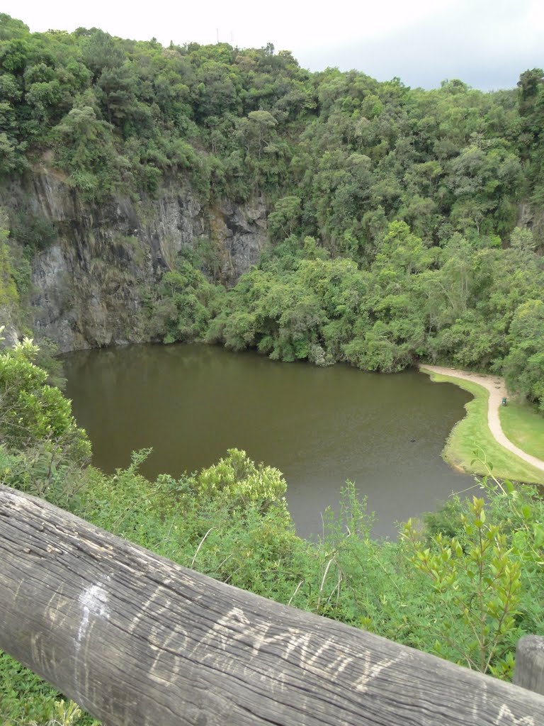 Vista do lago na Universidade Livre do Meio Ambiente em Curitiba, PR. by Ricardo Mercadante