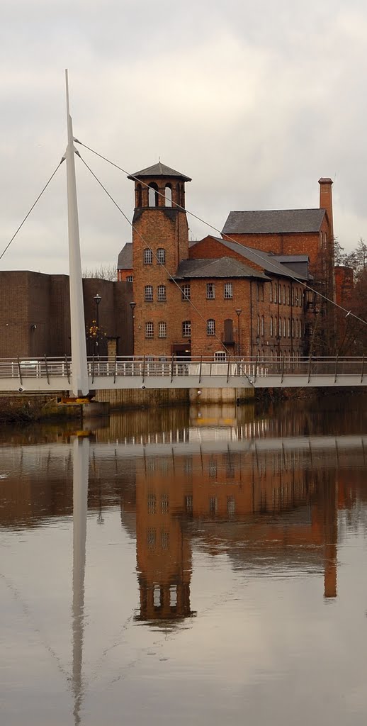 Silk Mill and Swing Bridge, Derby by Nick Gregory