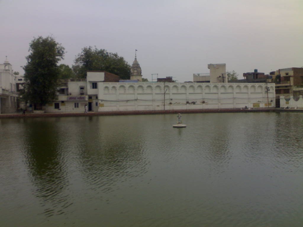 Fountain in Durgiana Temple Lake, Amritsar by Ameesh Gupta, Kanpur…