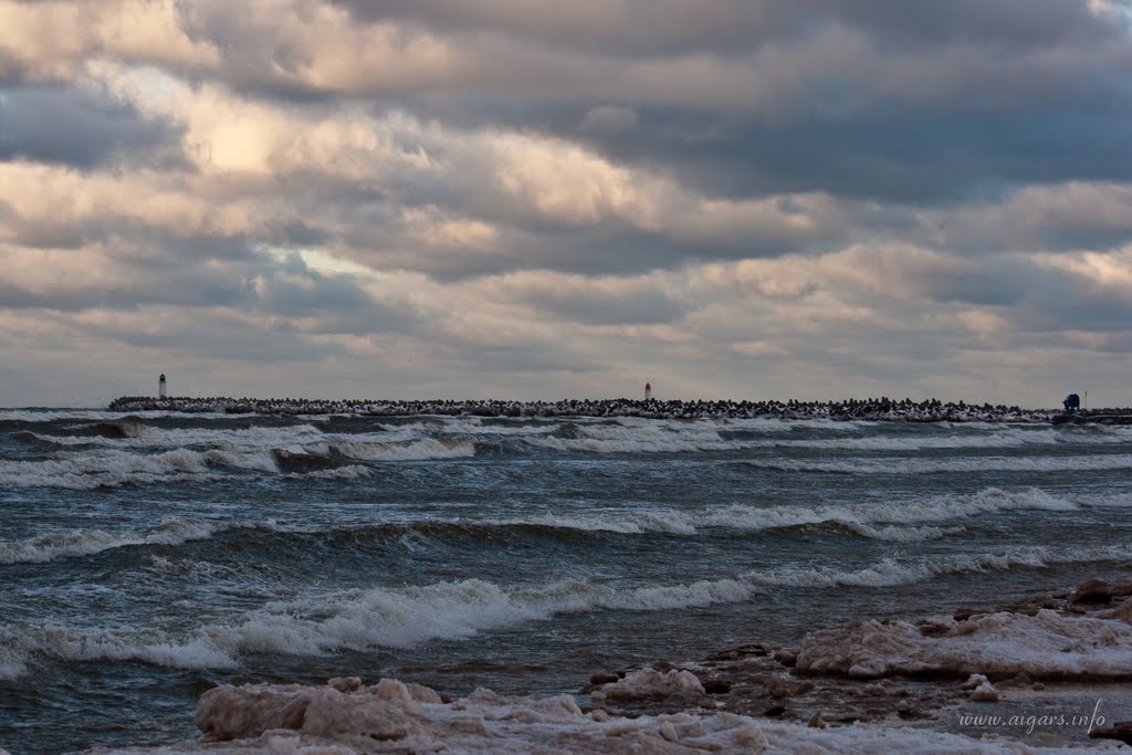 Ventspils winter by Aigars Reinholds