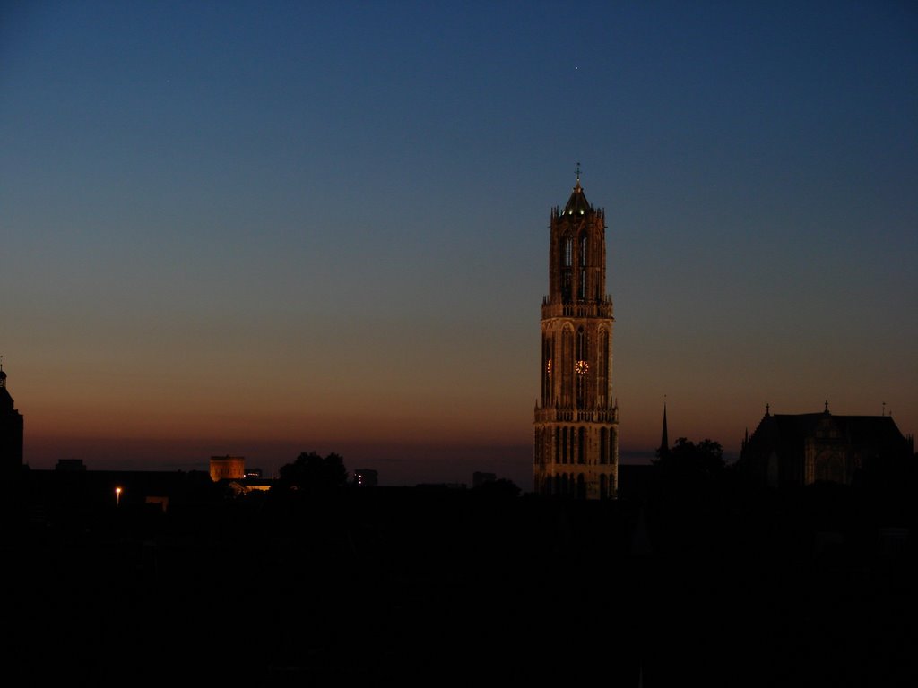 View over down town Utrecht (incl. Dom Tower) from Martinus Church by roland196