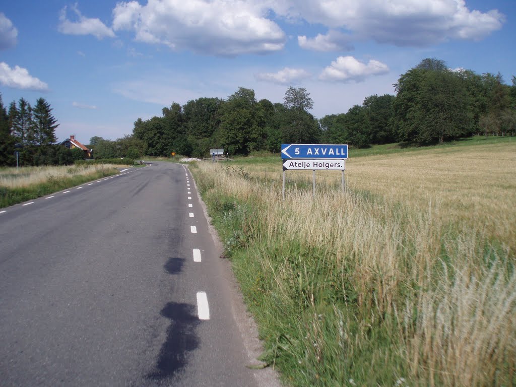 Exit to Axvall on the road to Varnhem 2008 by biketommy999