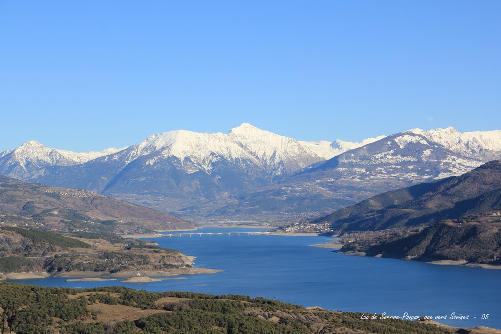 Lac de Serre-Ponçon, vue vers Savines - 05 by lorcas