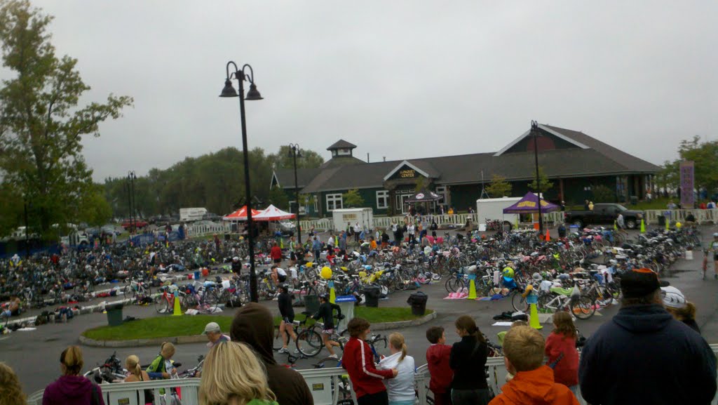 Finger Lakes Triathlon transition area by Tim Thomas