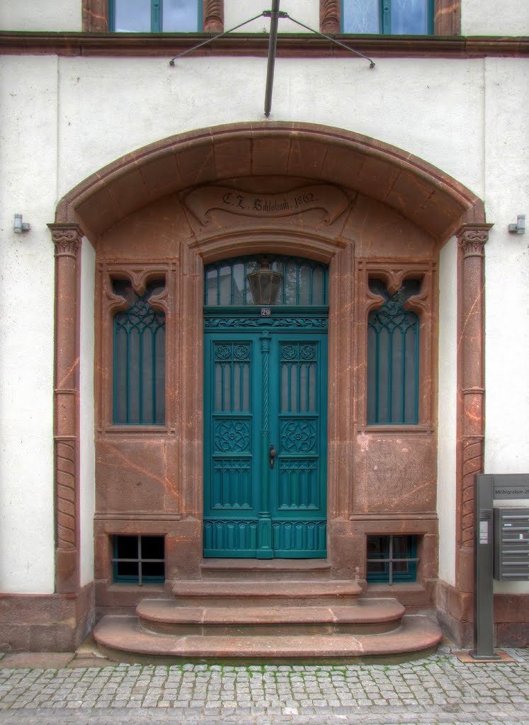 Rochlitz - Haustür Wohnhaus Schlobach 1862 erbaut by Rudolf Henkel