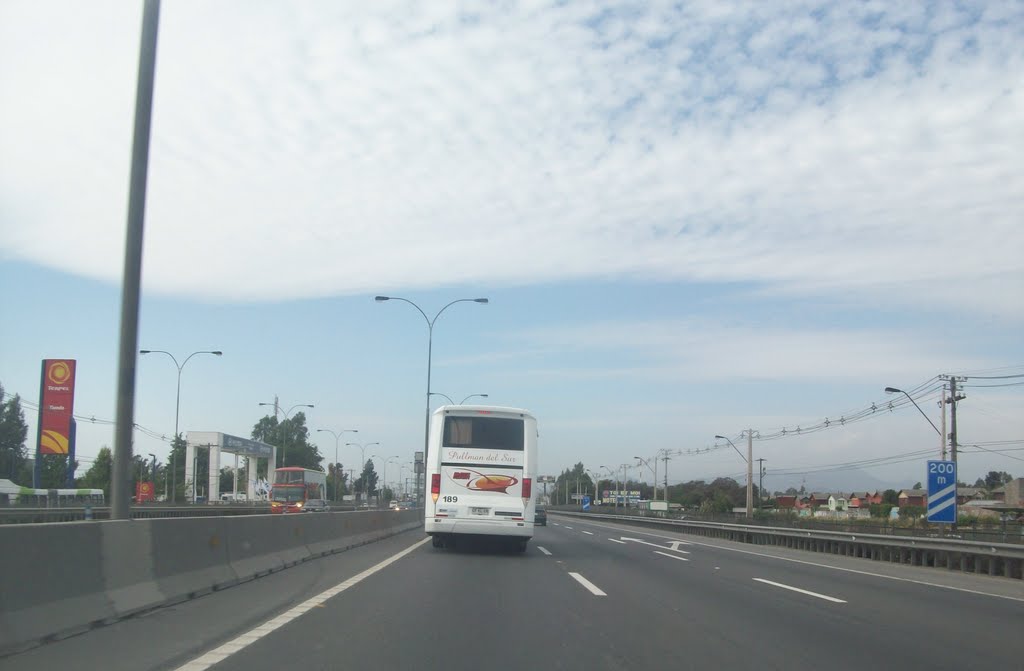 Autopista Central. San Bernardo Chile Santiago by Ignacio Paredes