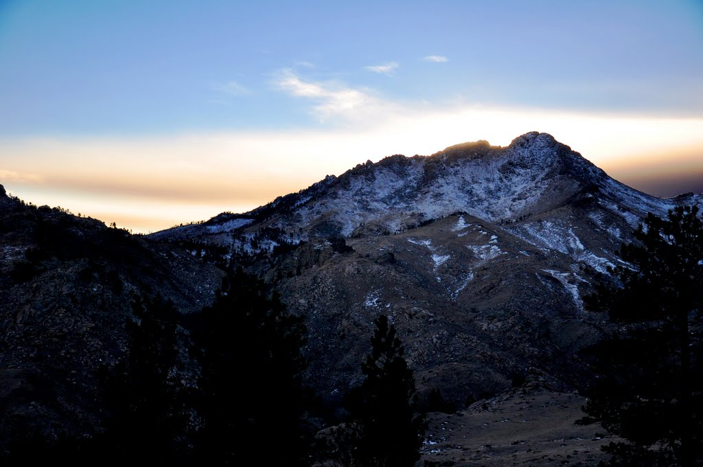 Collins Peak after sunset by Chance Kafka