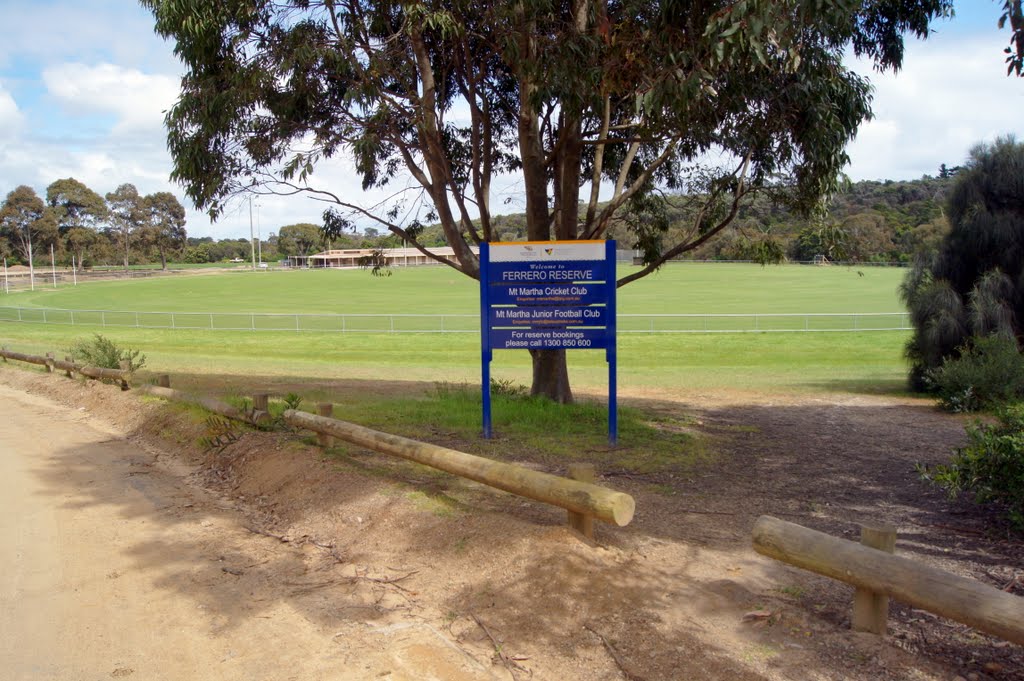 Ferrero Reserve (2010). Home to the Mt Martha Cricket Club and the Mt Martha Junior Football Club by Muzza from McCrae