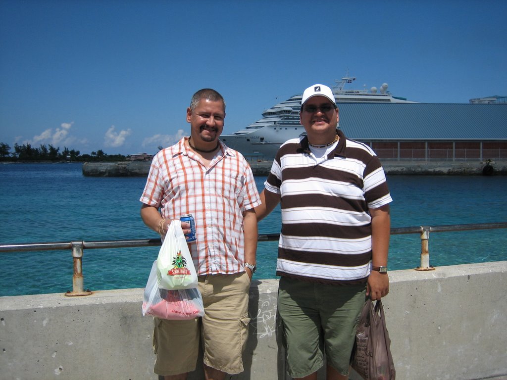 Fernand and I in Nassau, Bahamas by WanderingBlackBear