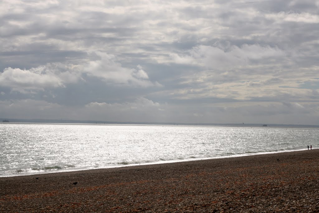 Sun on the sea at Hayling Island by AbbieK